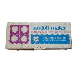 Vintage Ravioli Maker Vitantonio MFG Co Made in USA w Box Cooking Baking